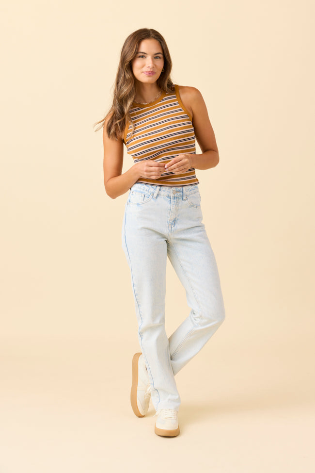 Elizabeth Light Wash Straight Leg Jeans-Sunny Prom