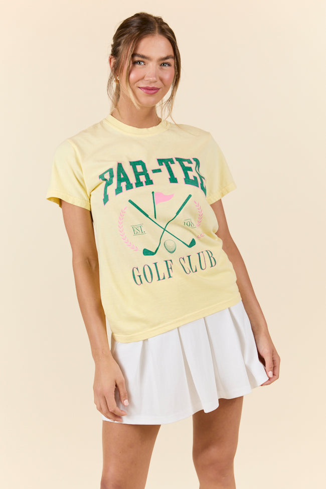 Par-Tee Golf Club Yellow Graphic Tee SALE-Sunny Prom