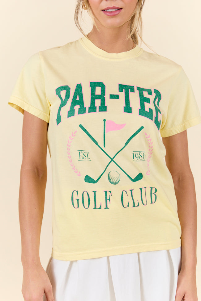 Par-Tee Golf Club Yellow Graphic Tee SALE-Sunny Prom