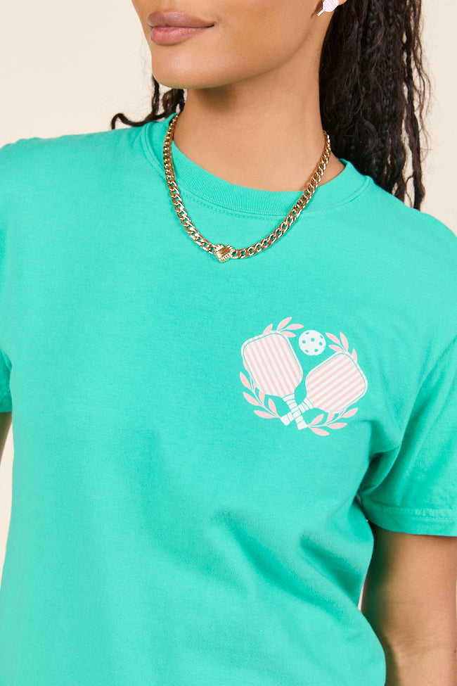 Pickleball Champ Green Graphic Tee SALE-Sunny Prom