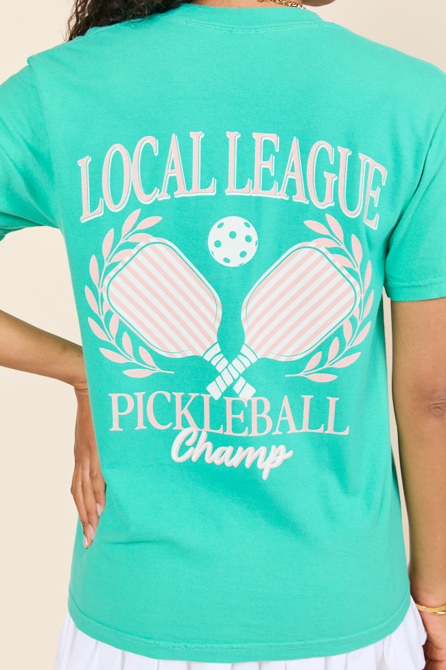 Pickleball Champ Green Graphic Tee SALE-Sunny Prom