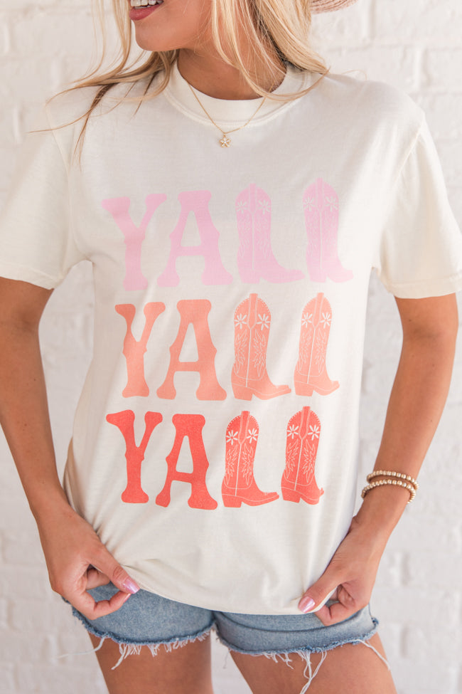 Y'all Ivory Graphic Tee SALE-Sunny Prom