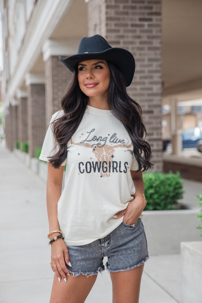 Long Live Cowgirls Ivory Graphic Tee SALE-Sunny Prom