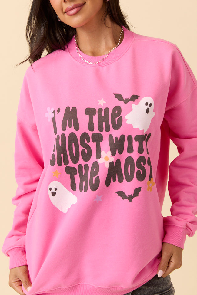 I'm The Ghost With The Most Pink Graphic Sweatshirt SALE-Sunny Prom