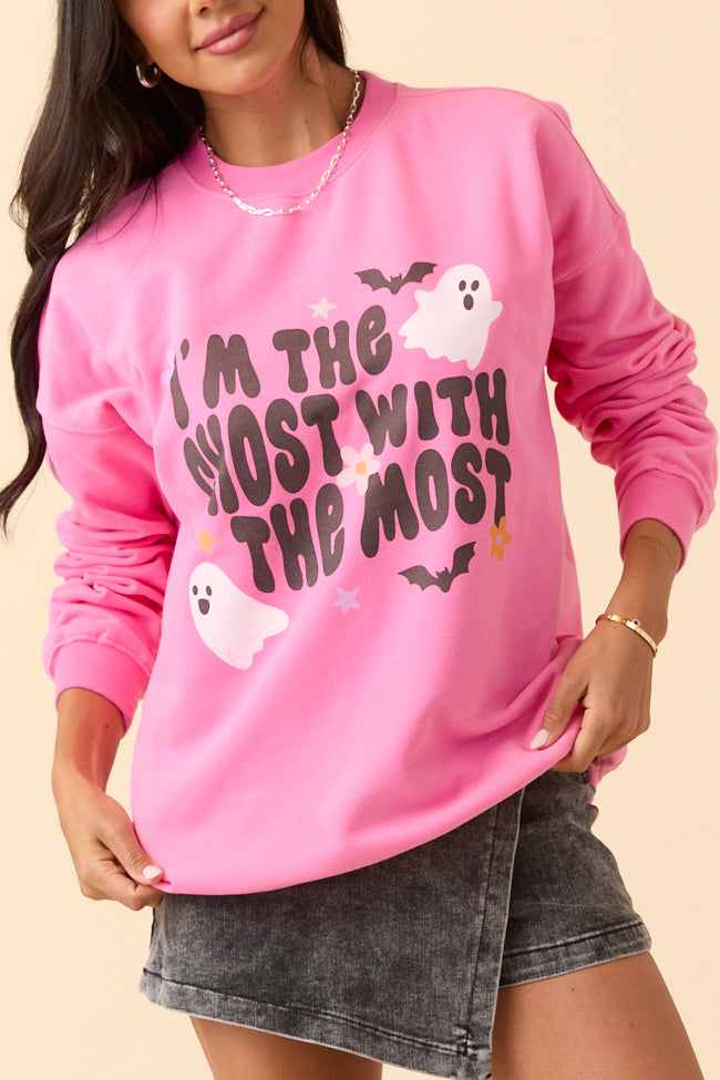 I'm The Ghost With The Most Pink Graphic Sweatshirt SALE-Sunny Prom