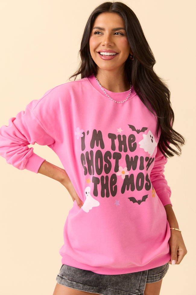 I'm The Ghost With The Most Pink Graphic Sweatshirt SALE-Sunny Prom