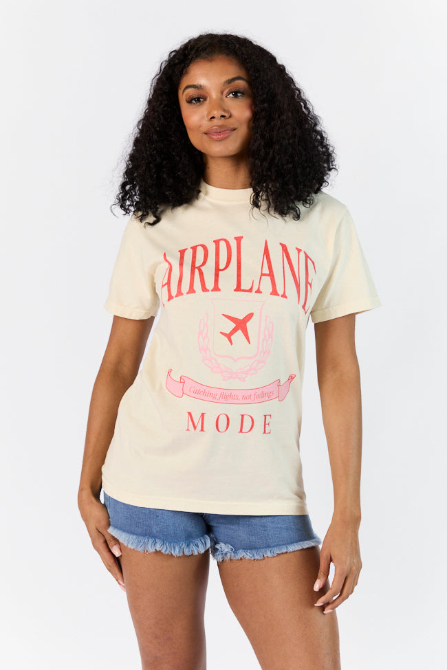 Airplane Mode Ivory Graphic Tee SALE-Sunny Prom