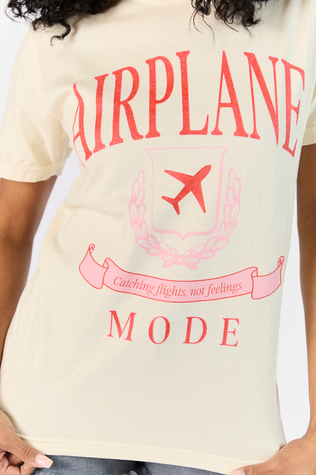 Airplane Mode Ivory Graphic Tee SALE-Sunny Prom