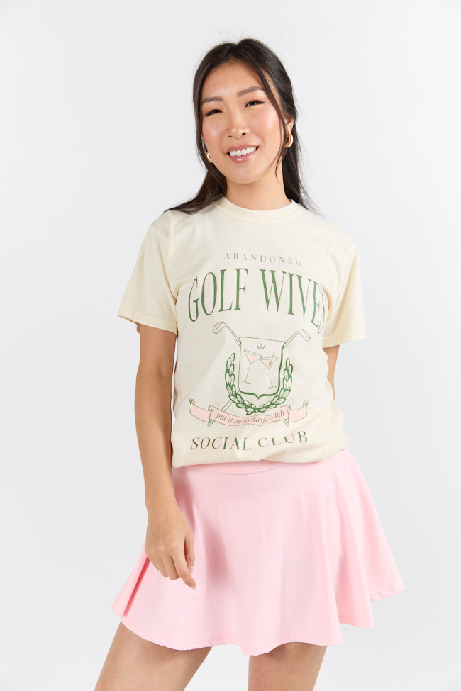Golf Wives Social Club Ivory Graphic Tee SALE-Sunny Prom