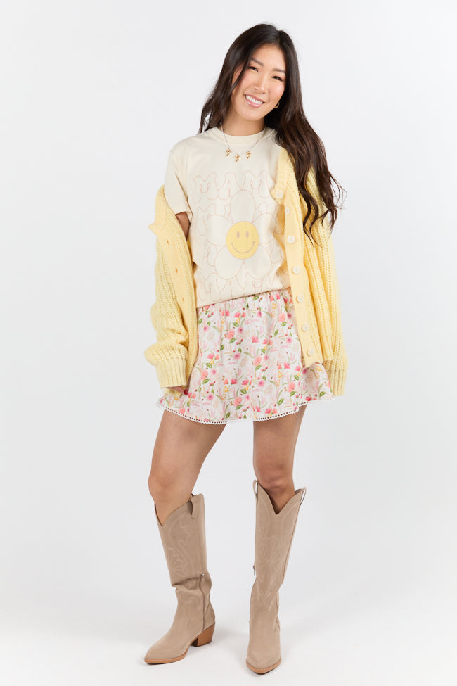Retro Mama Daisy Ivory Graphic Tee SALE-Sunny Prom