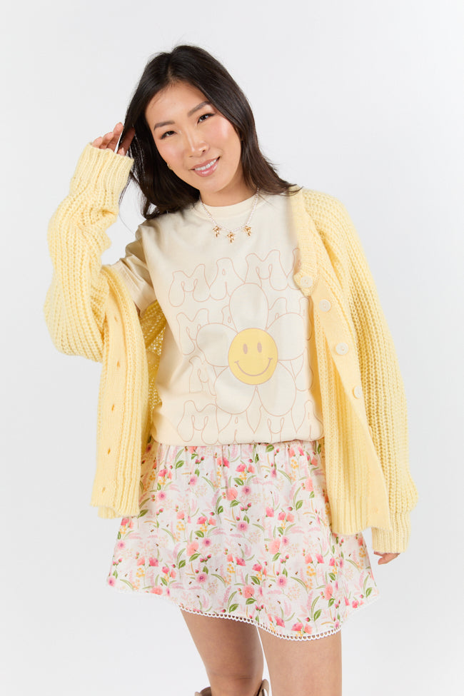 Retro Mama Daisy Ivory Graphic Tee SALE-Sunny Prom