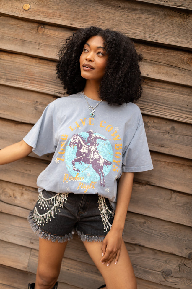 Zutter Long Live Cowboys Grey Graphic Tee SALE-Sunny Prom