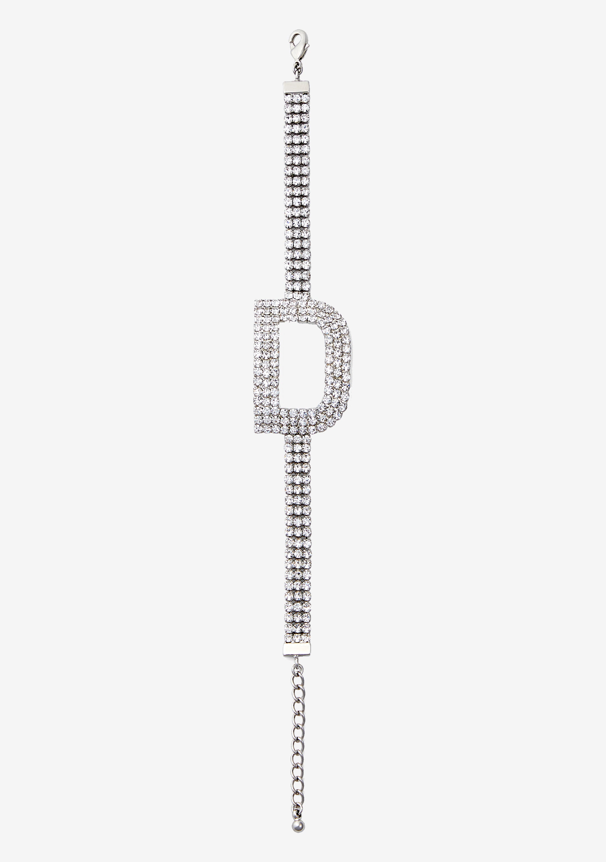 Rhinestone Alphabet Letter Bracelet-Sunny Prom