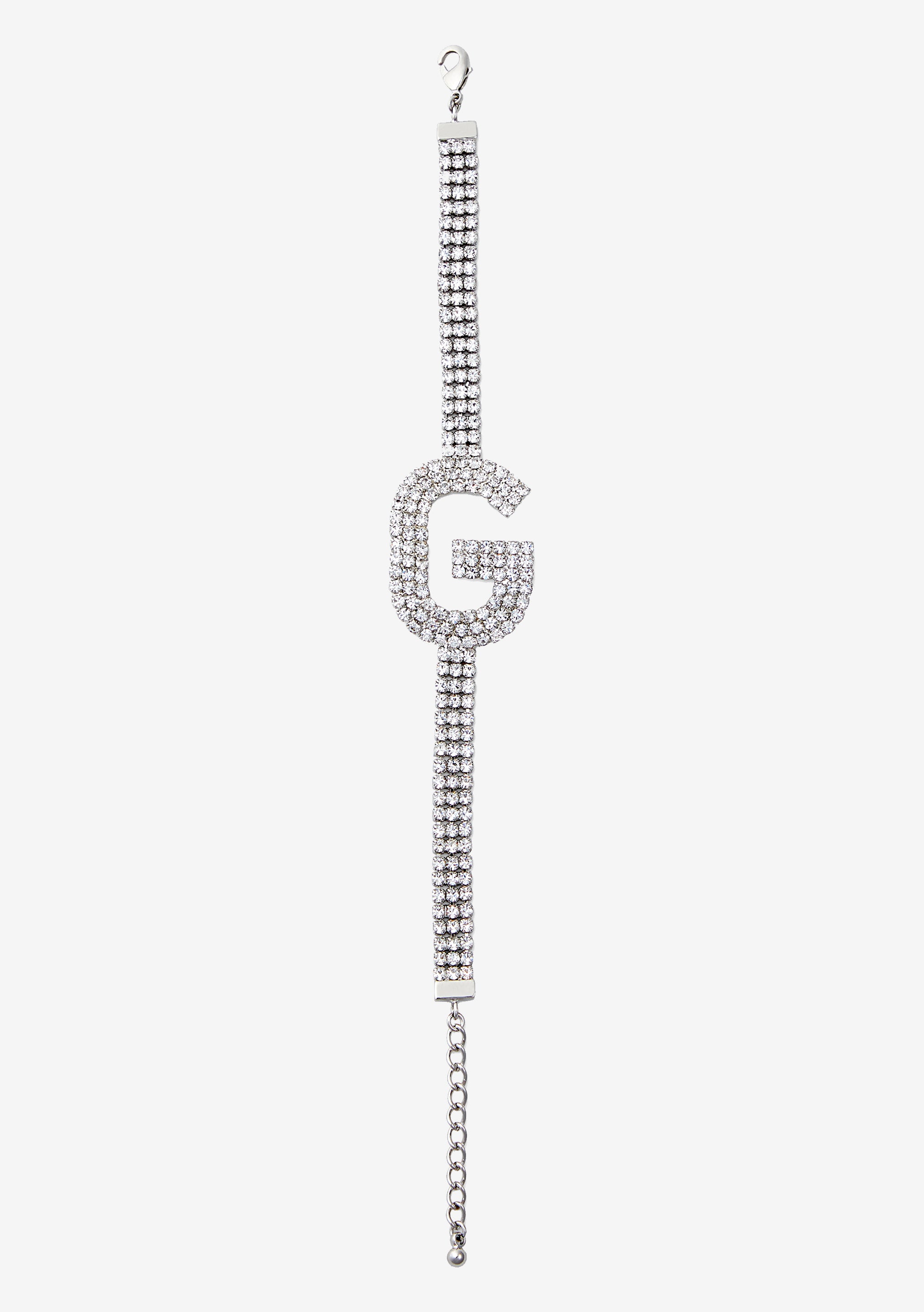 Rhinestone Alphabet Letter Bracelet-Sunny Prom