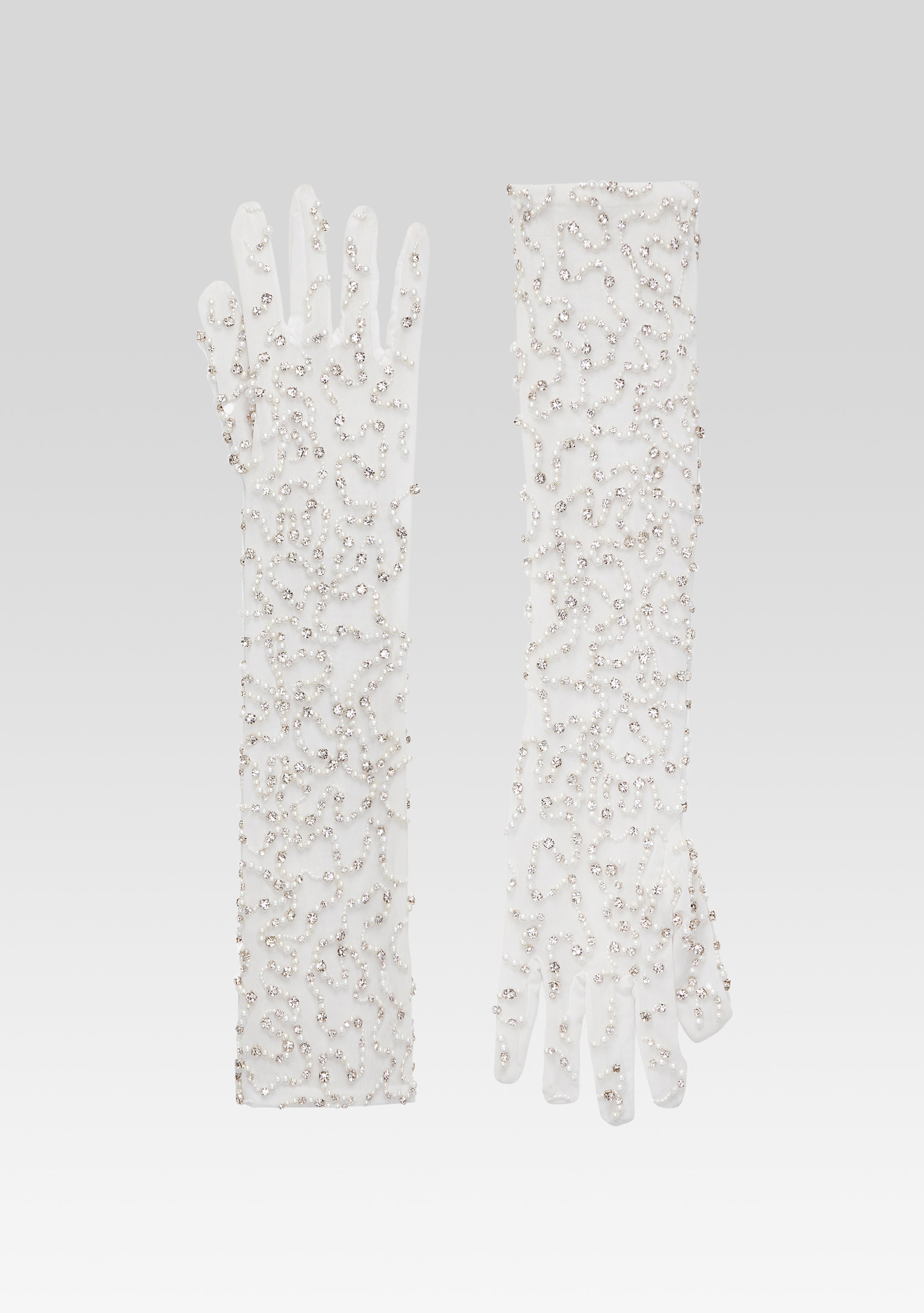 Ari Embellished Gloves-Sunny Prom