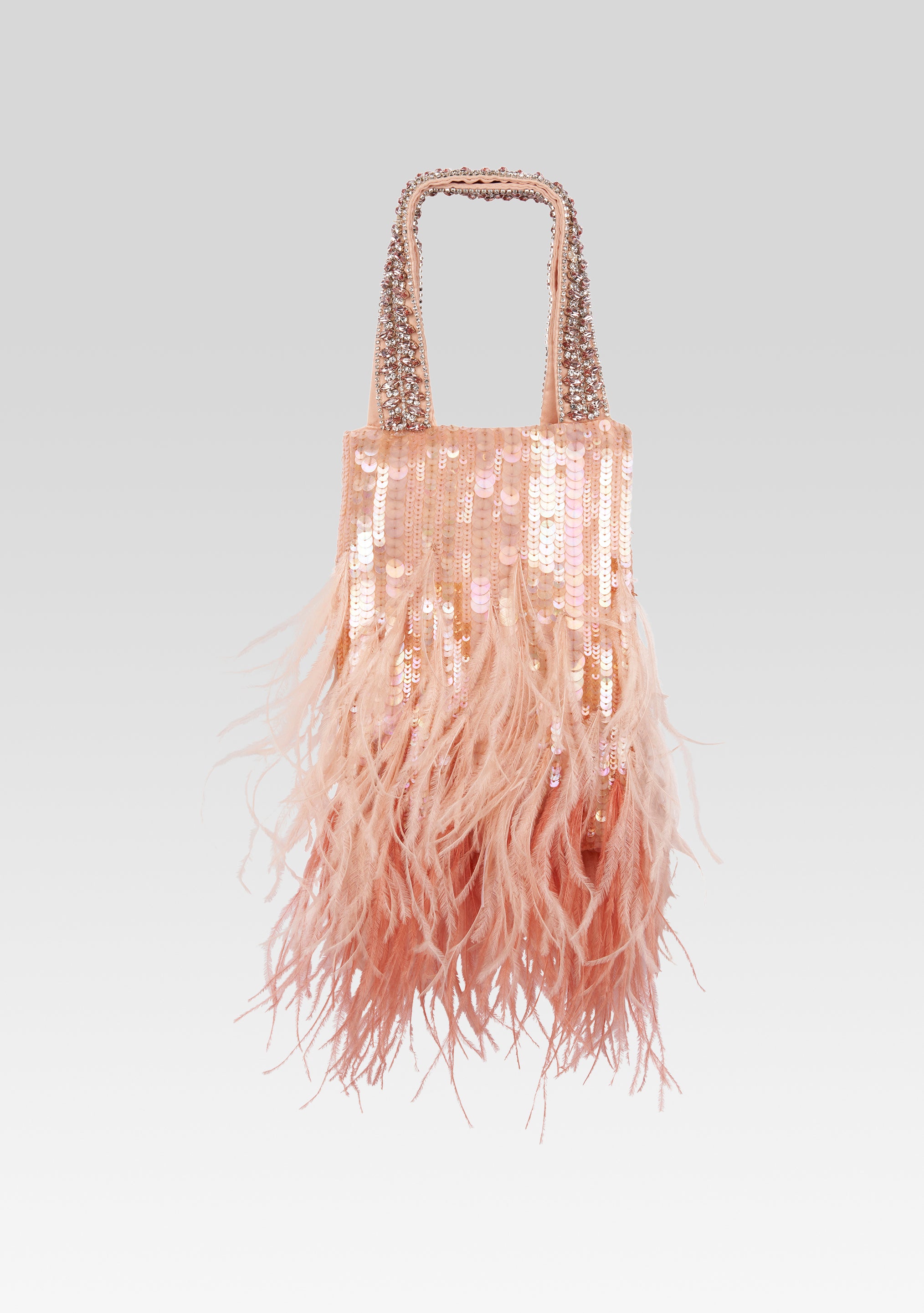Avery Sequin Feather Bag-Sunny Prom