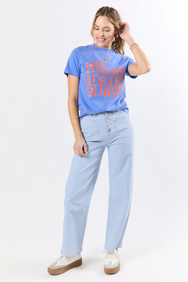These Are The Days Flo Blue Graphic Tee SALE-Sunny Prom