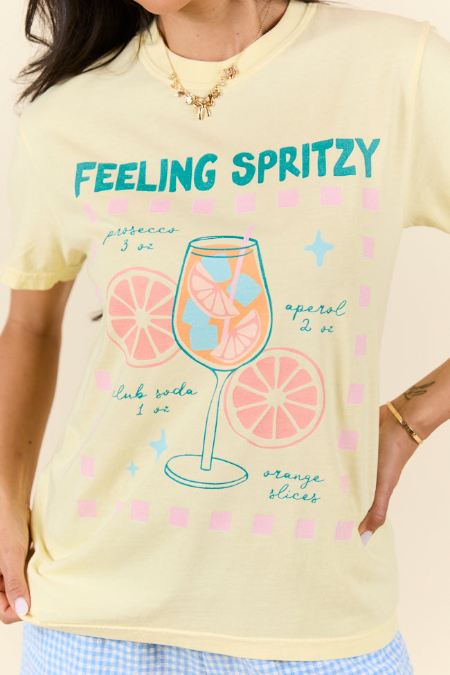 Feeling Spritzy Yellow Graphic Tee SALE-Sunny Prom
