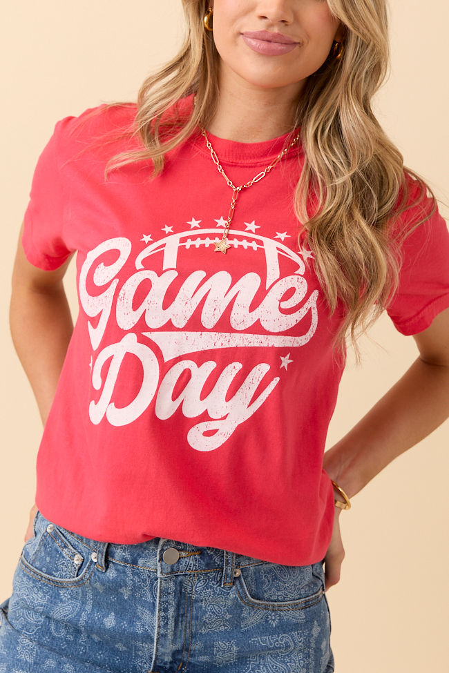 Game Day Script Paprika Graphic Tee SALE-Sunny Prom
