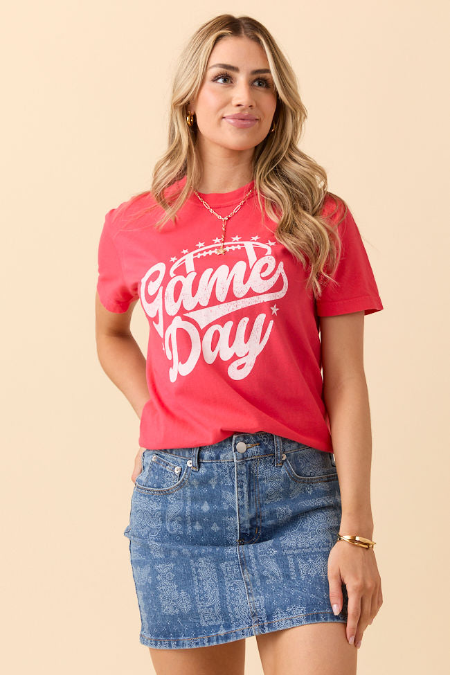 Game Day Script Paprika Graphic Tee SALE-Sunny Prom