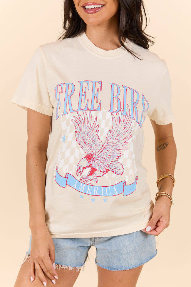 Free Bird Ivory Graphic Tee SALE-Sunny Prom