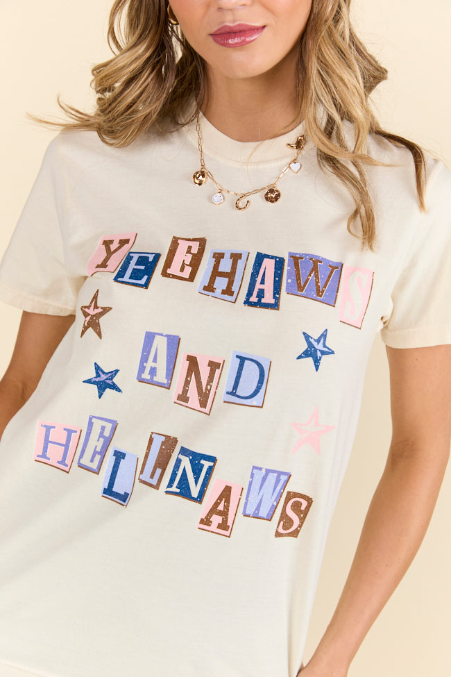 Yeehaws Ivory Graphic Tee SALE-Sunny Prom