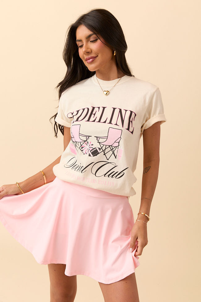 Sideline Social Club Ivory Graphic Tee SALE-Sunny Prom