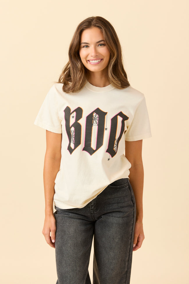 Boo Ivory Graphic Tee SALE-Sunny Prom