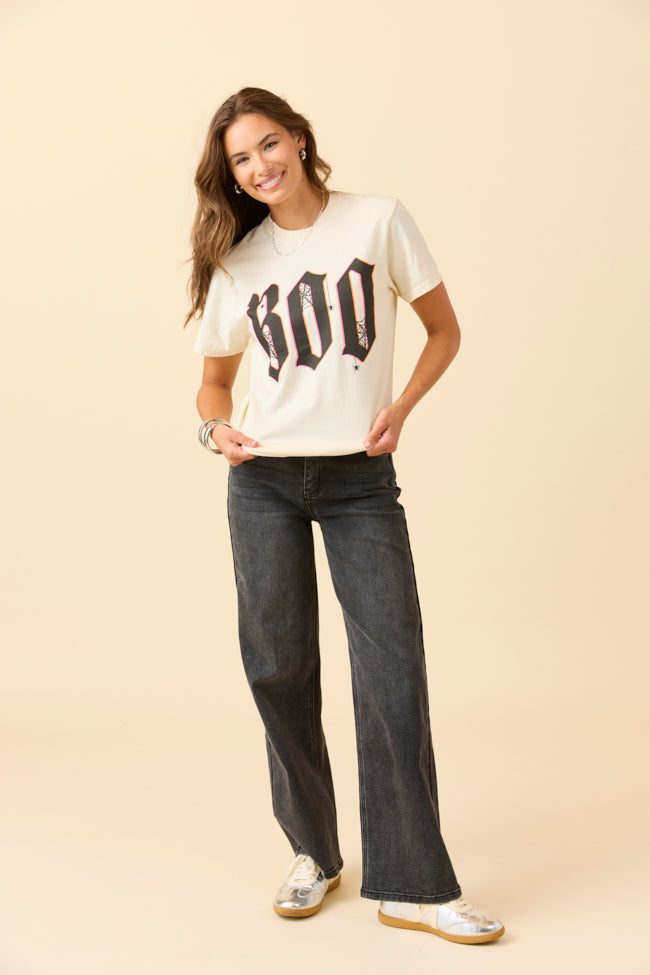 Boo Ivory Graphic Tee SALE-Sunny Prom