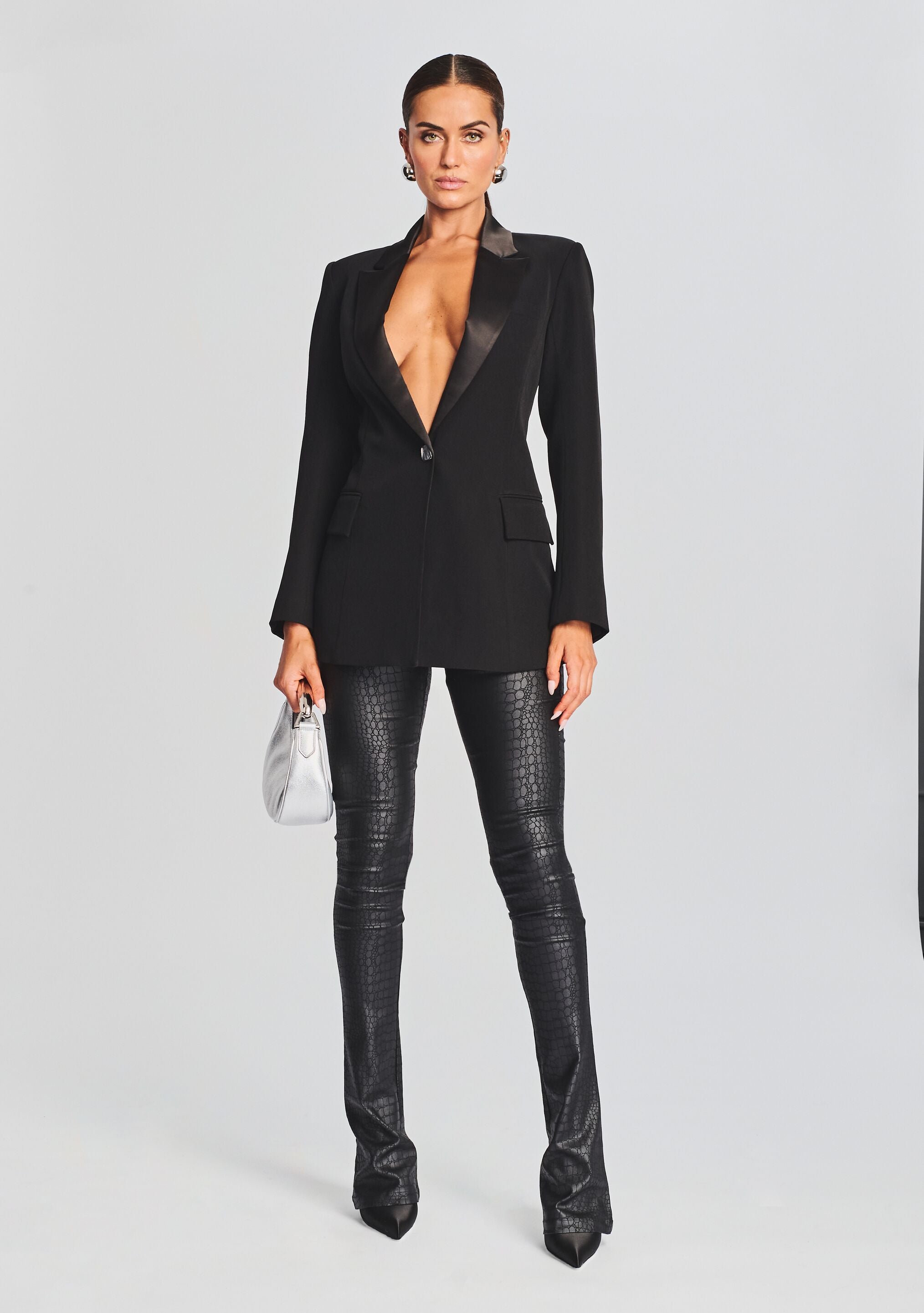 Danica Coated Denim Pant-Sunny Prom