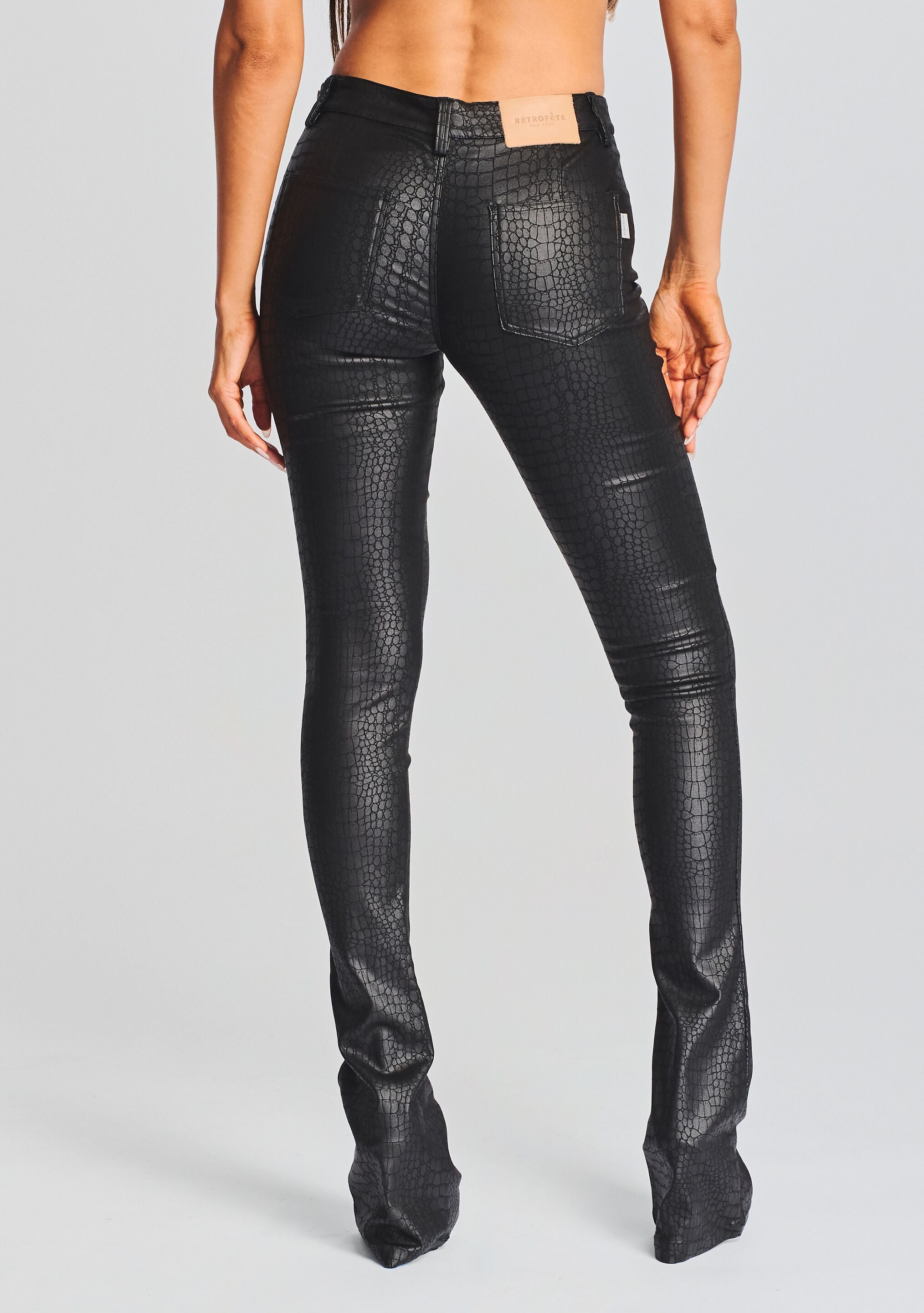 Danica Coated Denim Pant-Sunny Prom