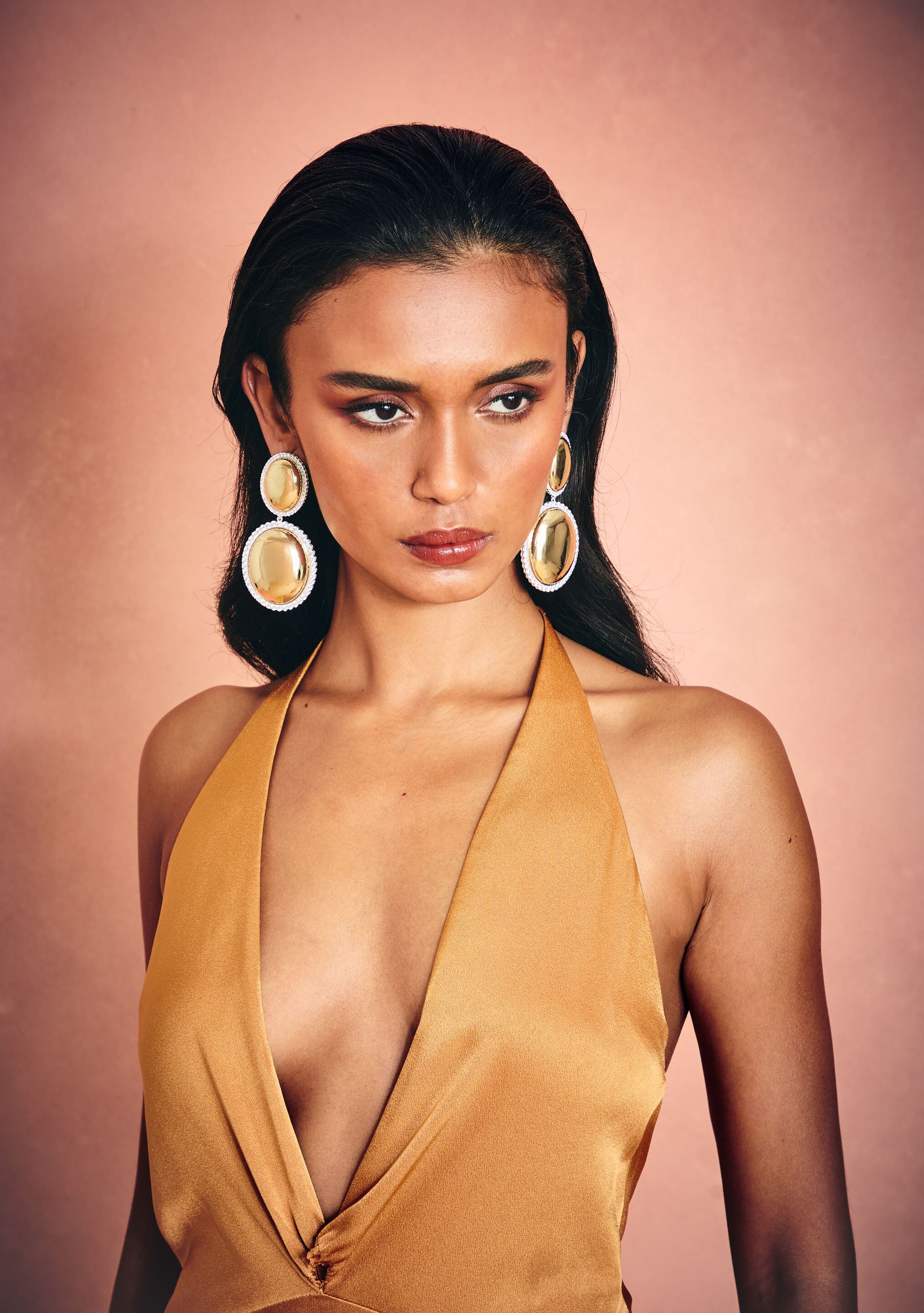 Hilma Gemstone Drop Earrings-Sunny Prom