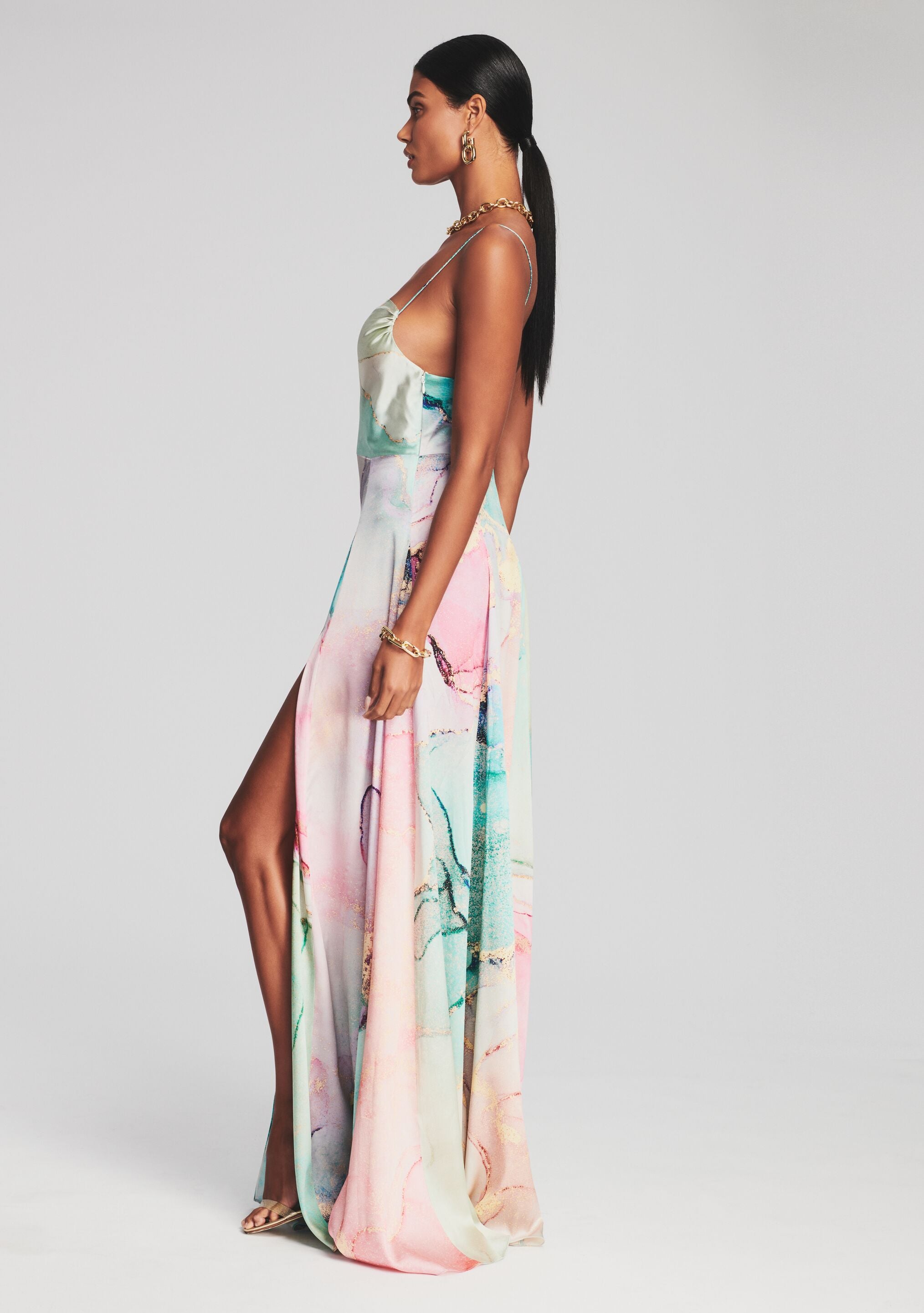 Gracie Silk Dress-Sunny Prom