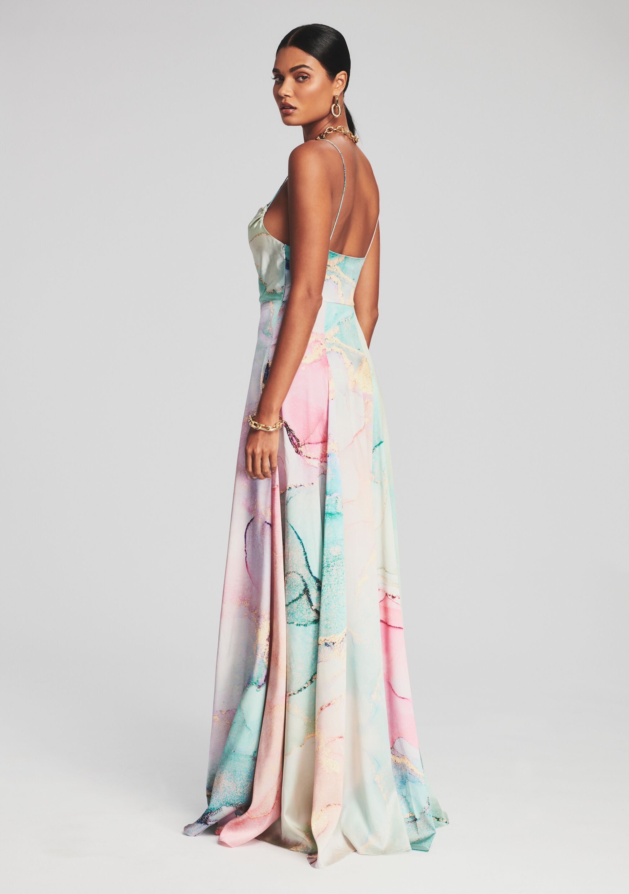 Gracie Silk Dress-Sunny Prom