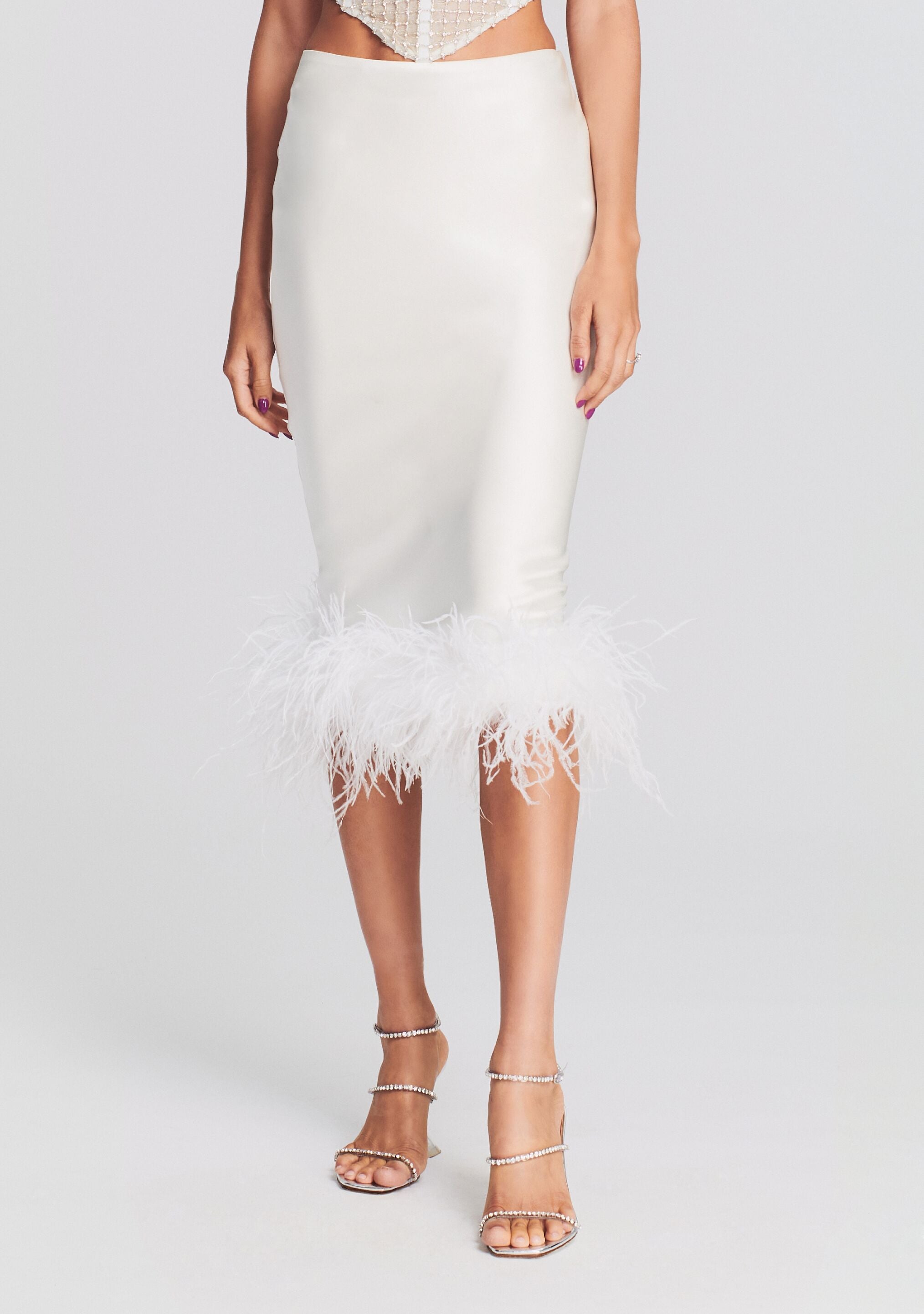 Paula Feather Skirt-Sunny Prom