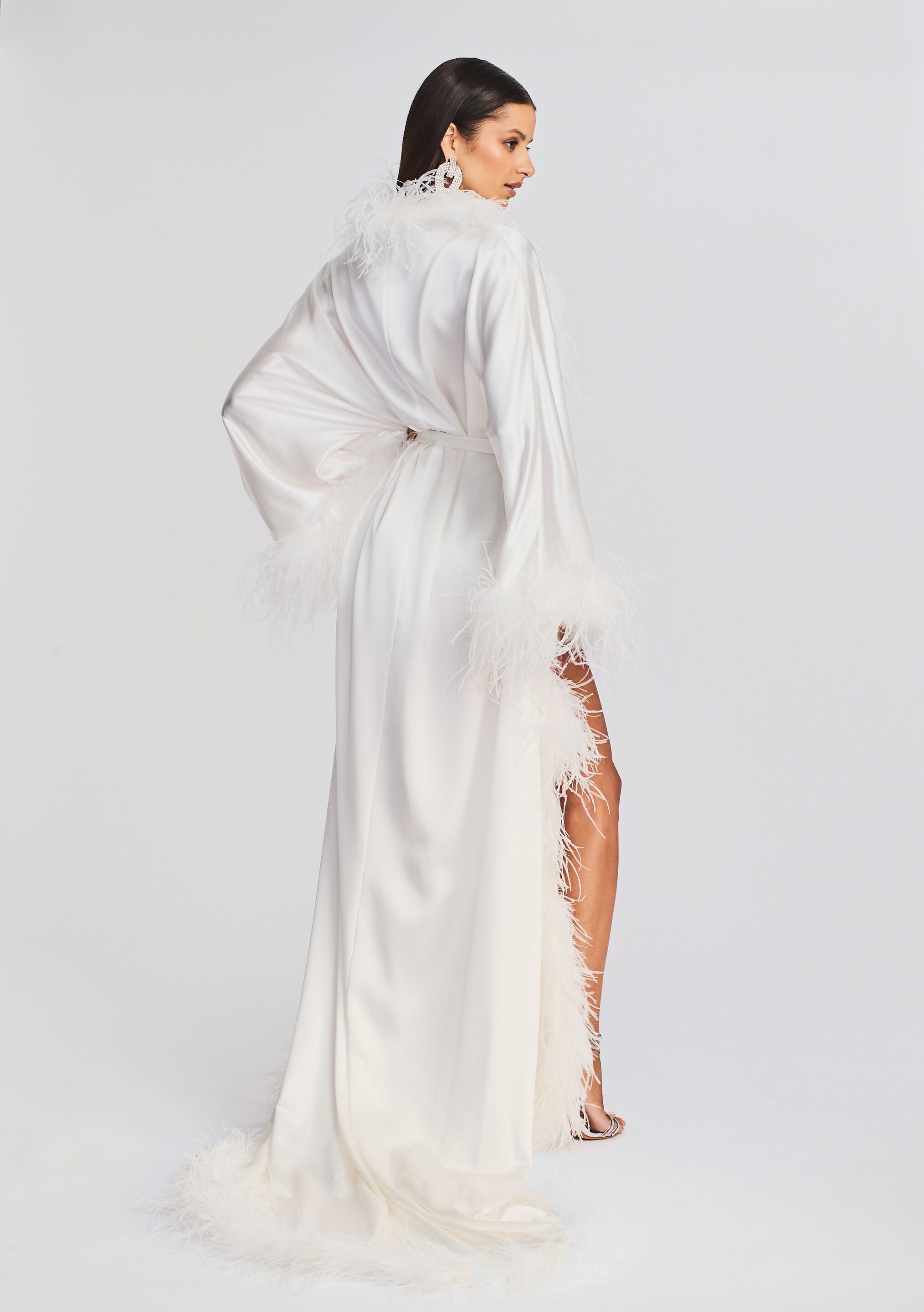 Juno Feather Robe-Sunny Prom