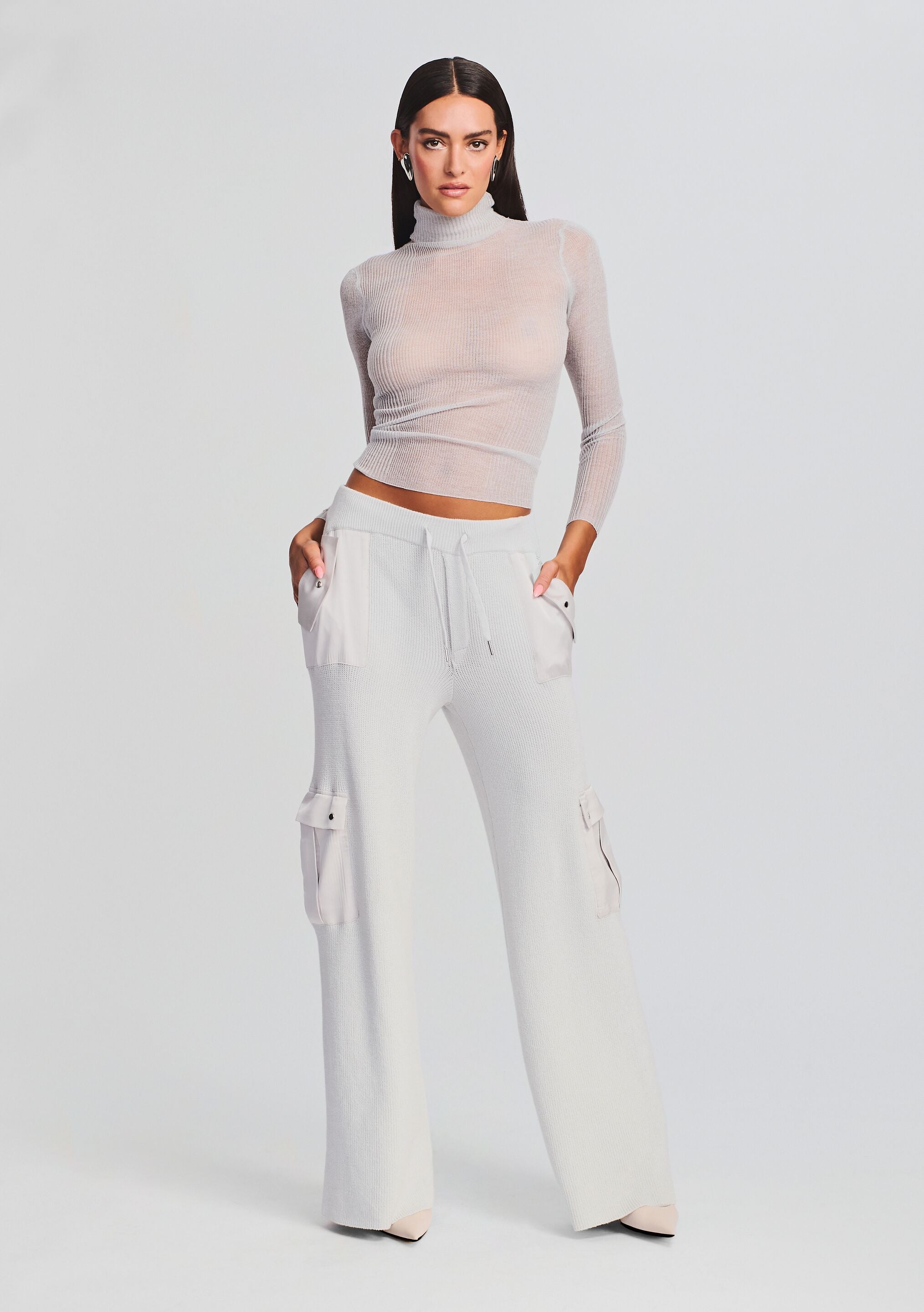 Poe Knit Cargo Pant-Sunny Prom