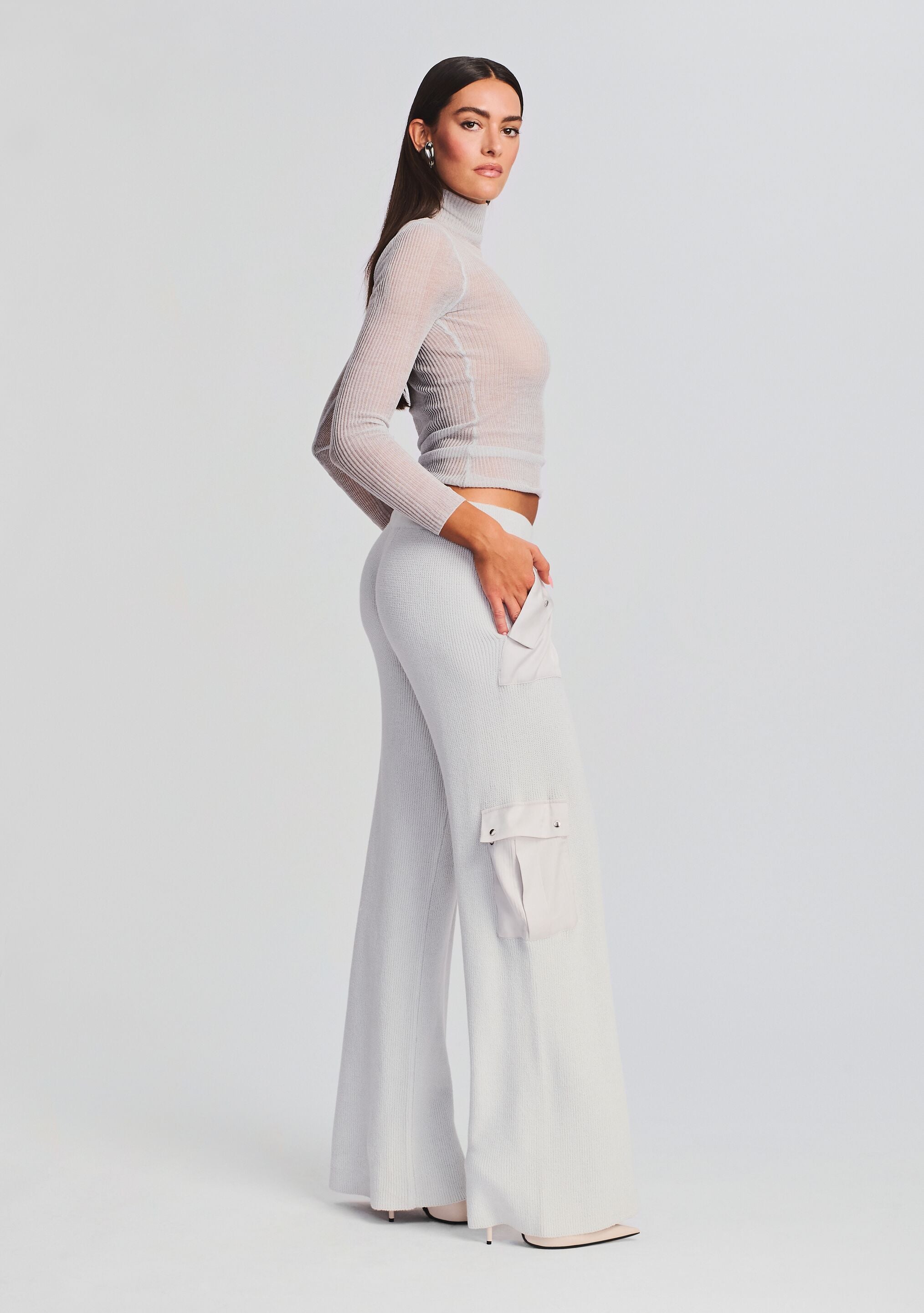 Poe Knit Cargo Pant-Sunny Prom