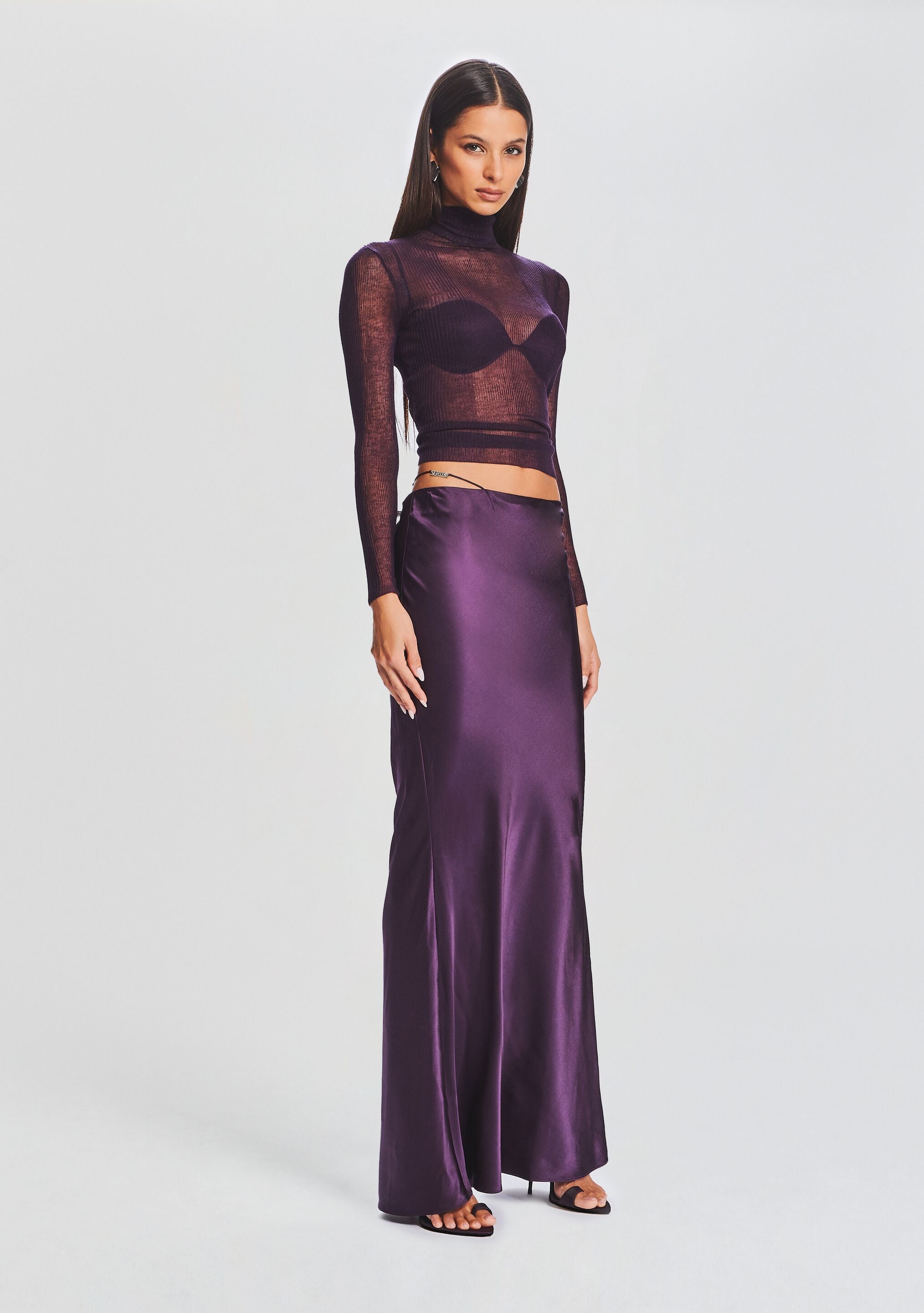 Silvana Silk Maxi Skirt-Sunny Prom