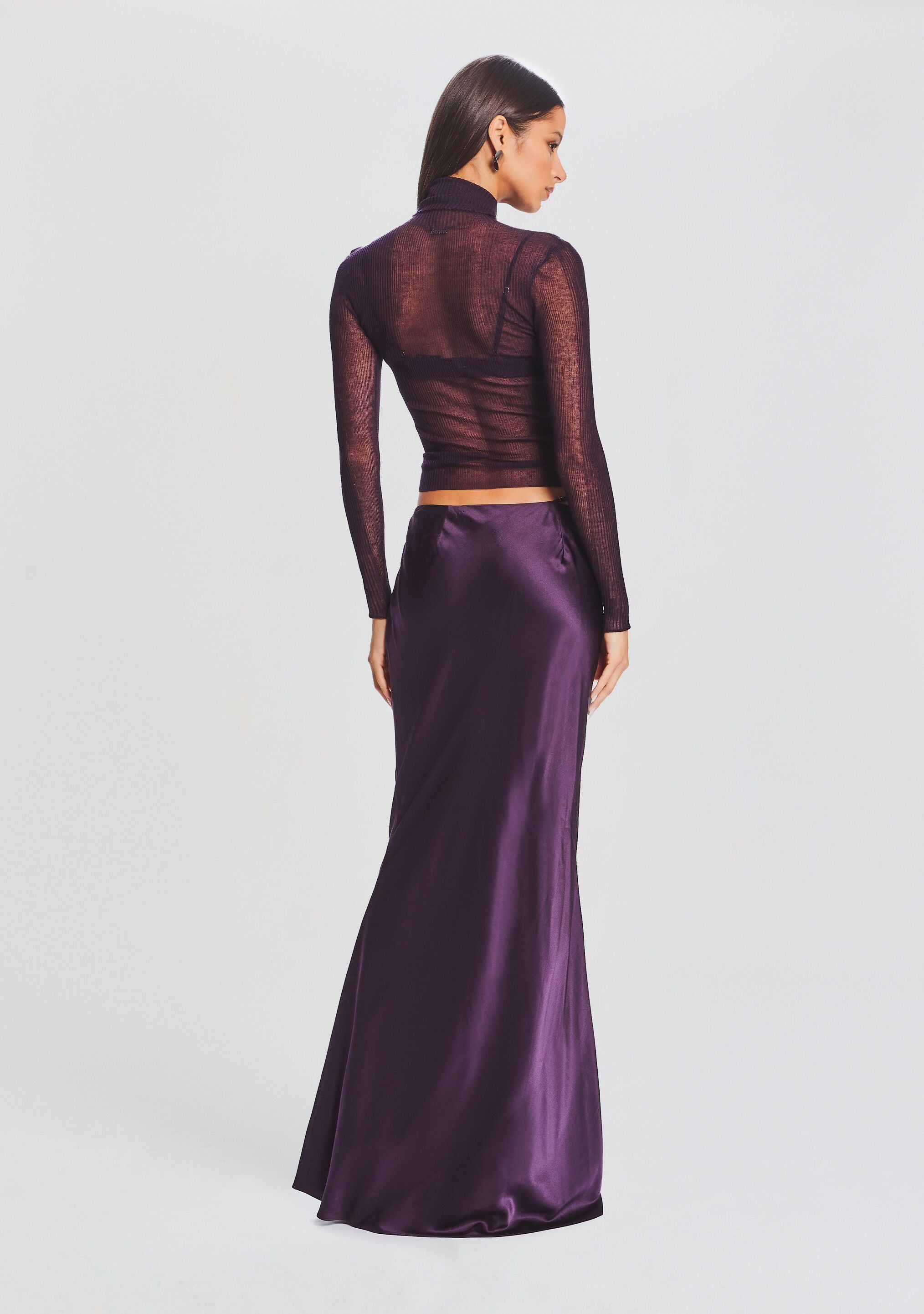 Silvana Silk Maxi Skirt-Sunny Prom