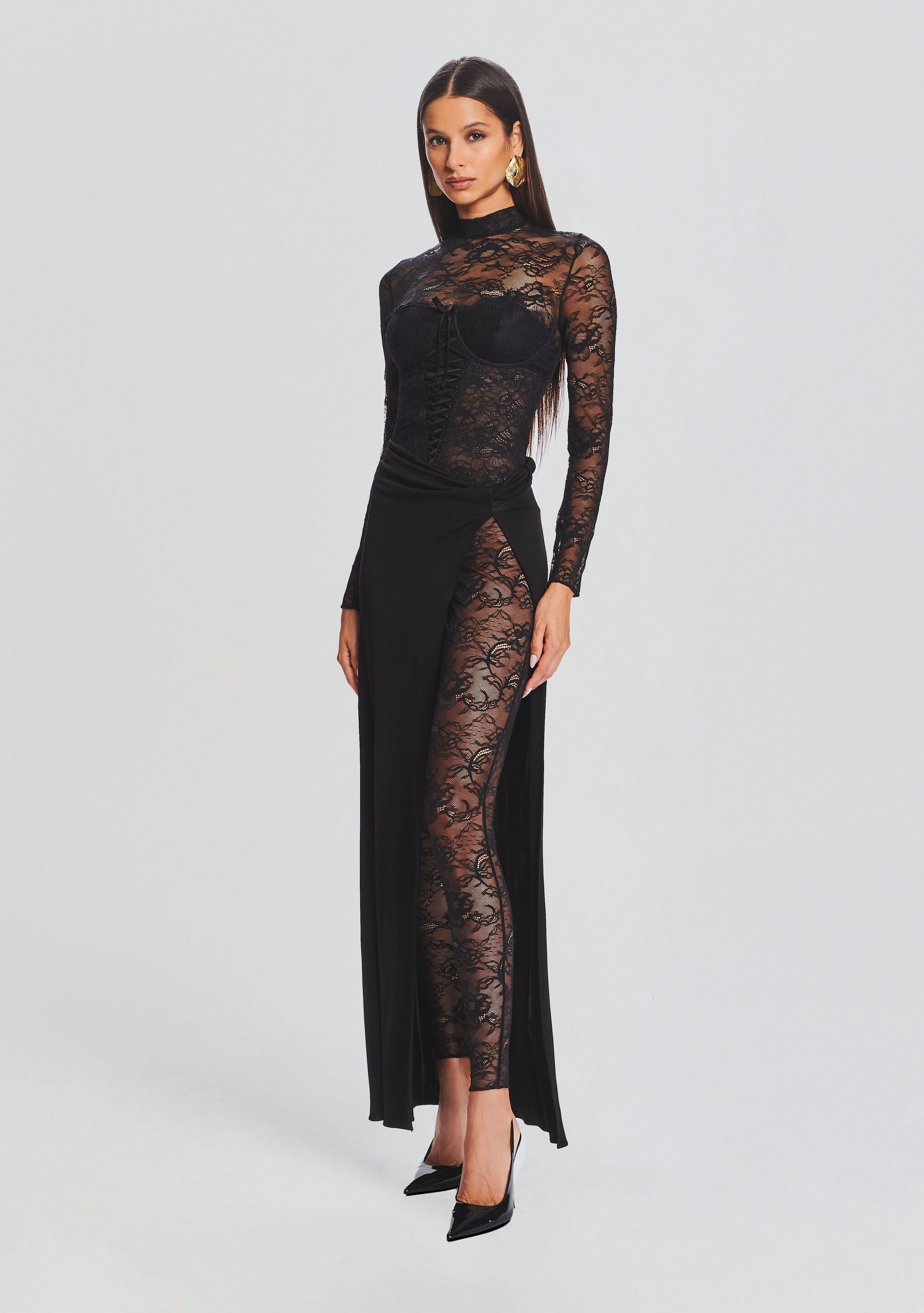 Saphhira Lace Dress-Sunny Prom