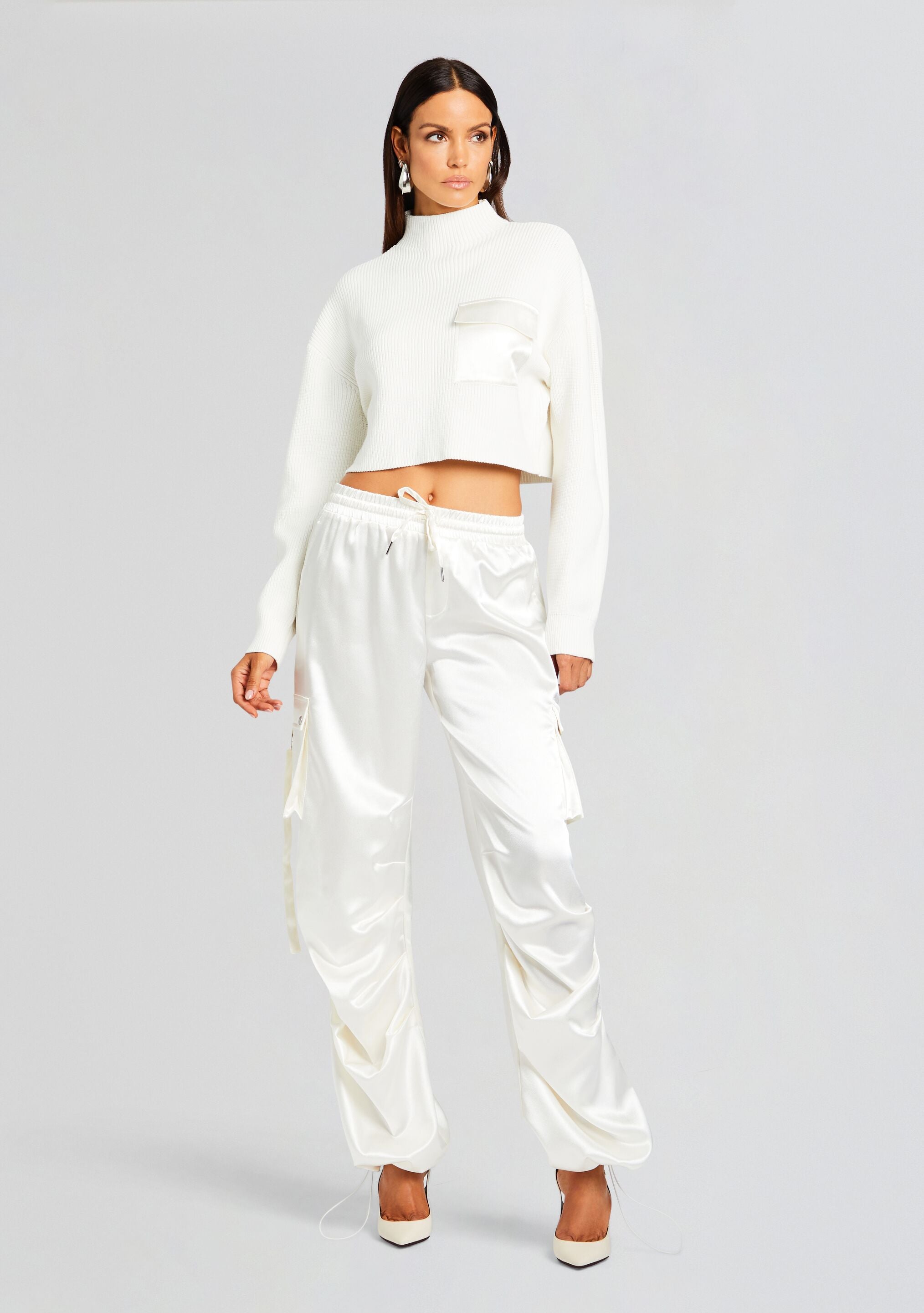 Donna Mid Cropped Sweater-Sunny Prom