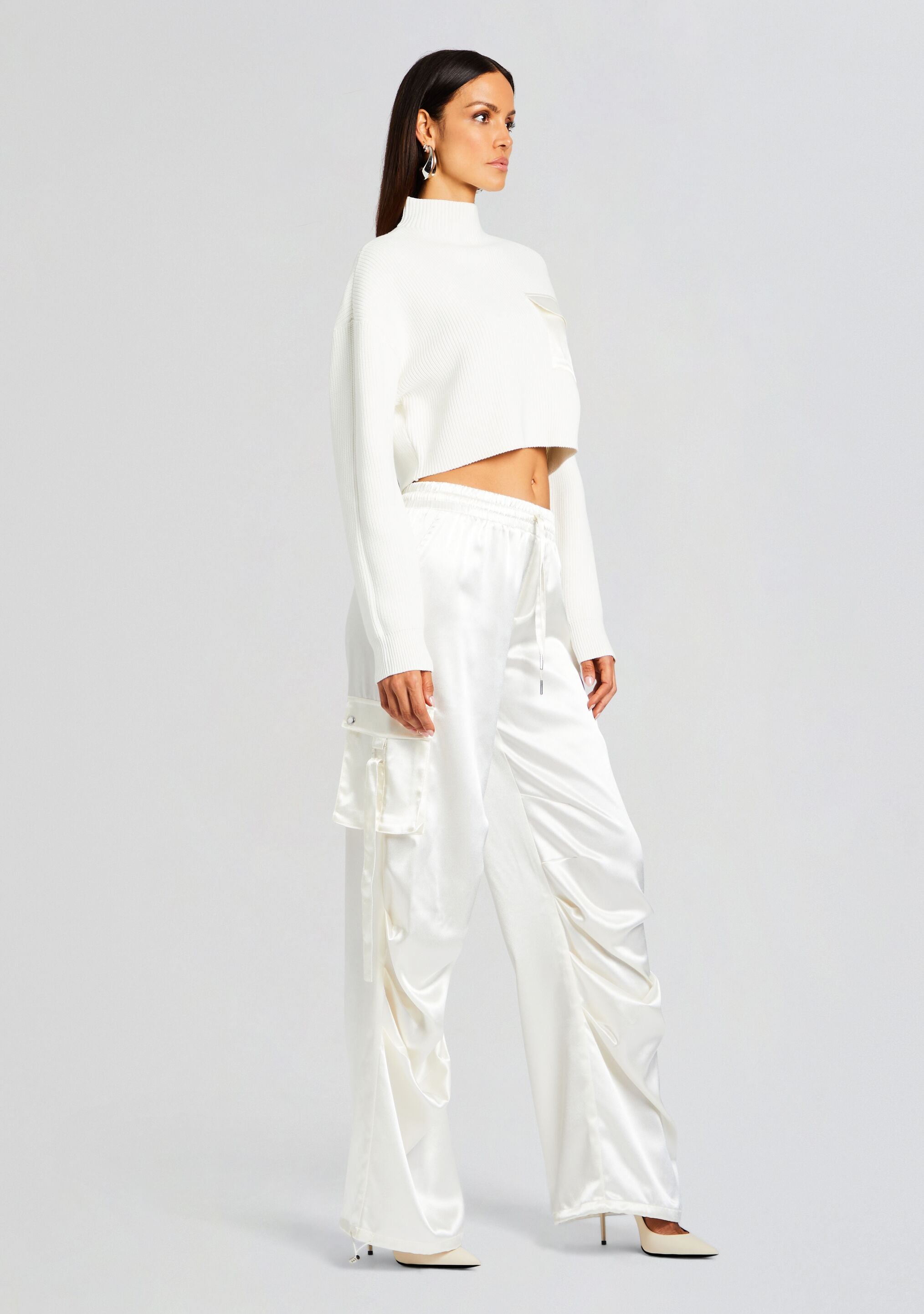 Donna Mid Cropped Sweater-Sunny Prom