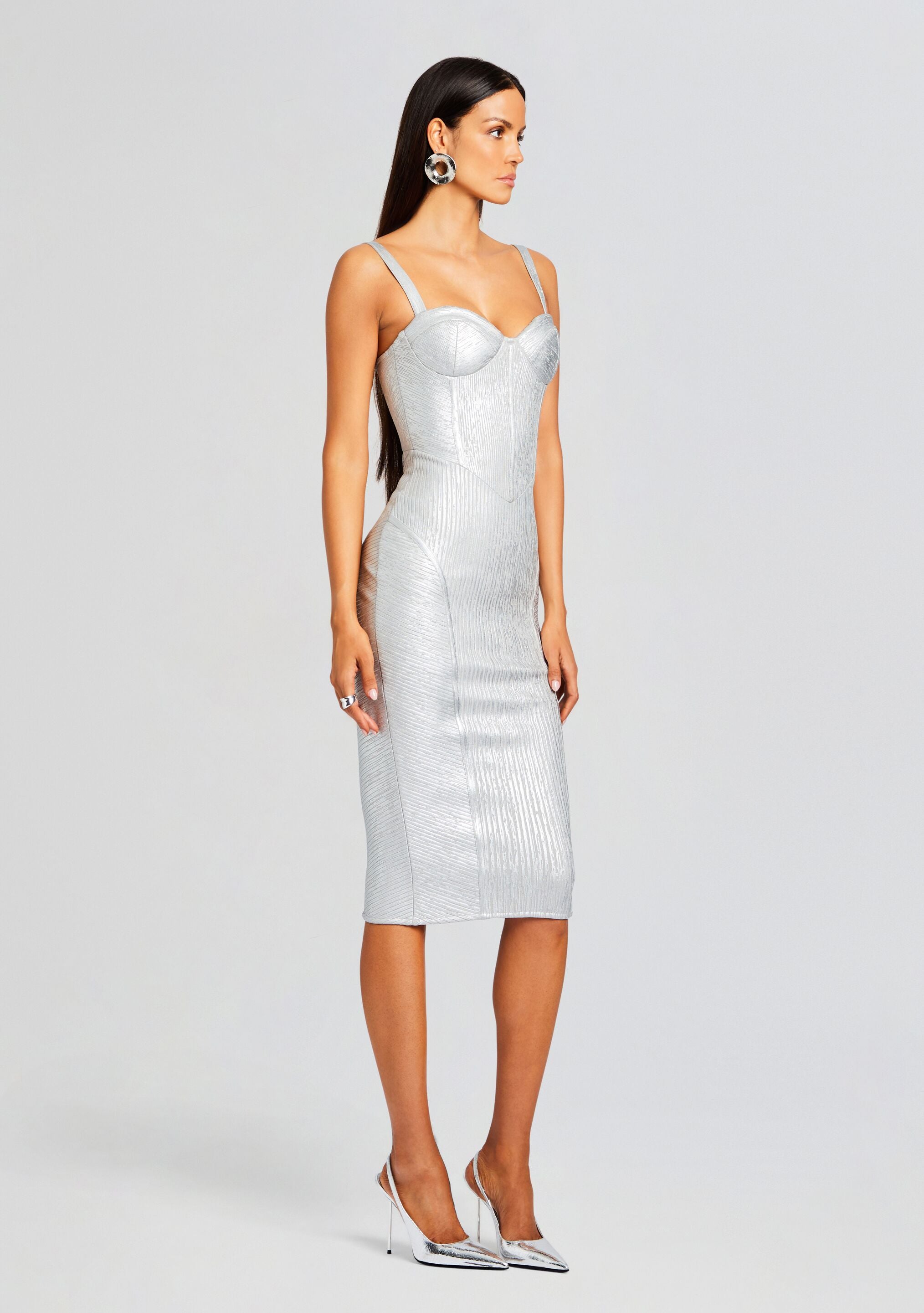 Zora Coated Knit Dress-Sunny Prom