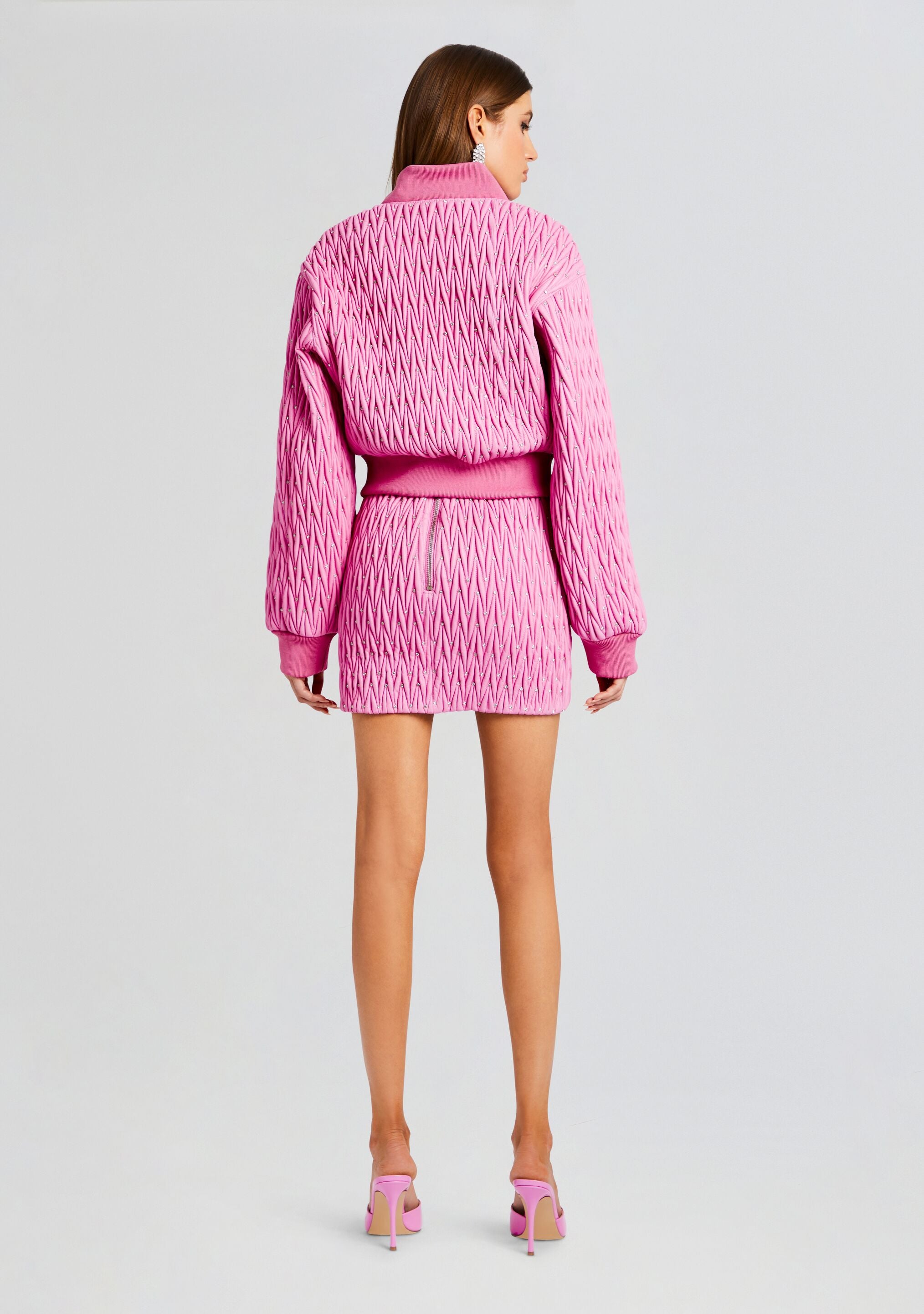 Morgana Embellished Leather Jacket-Sunny Prom