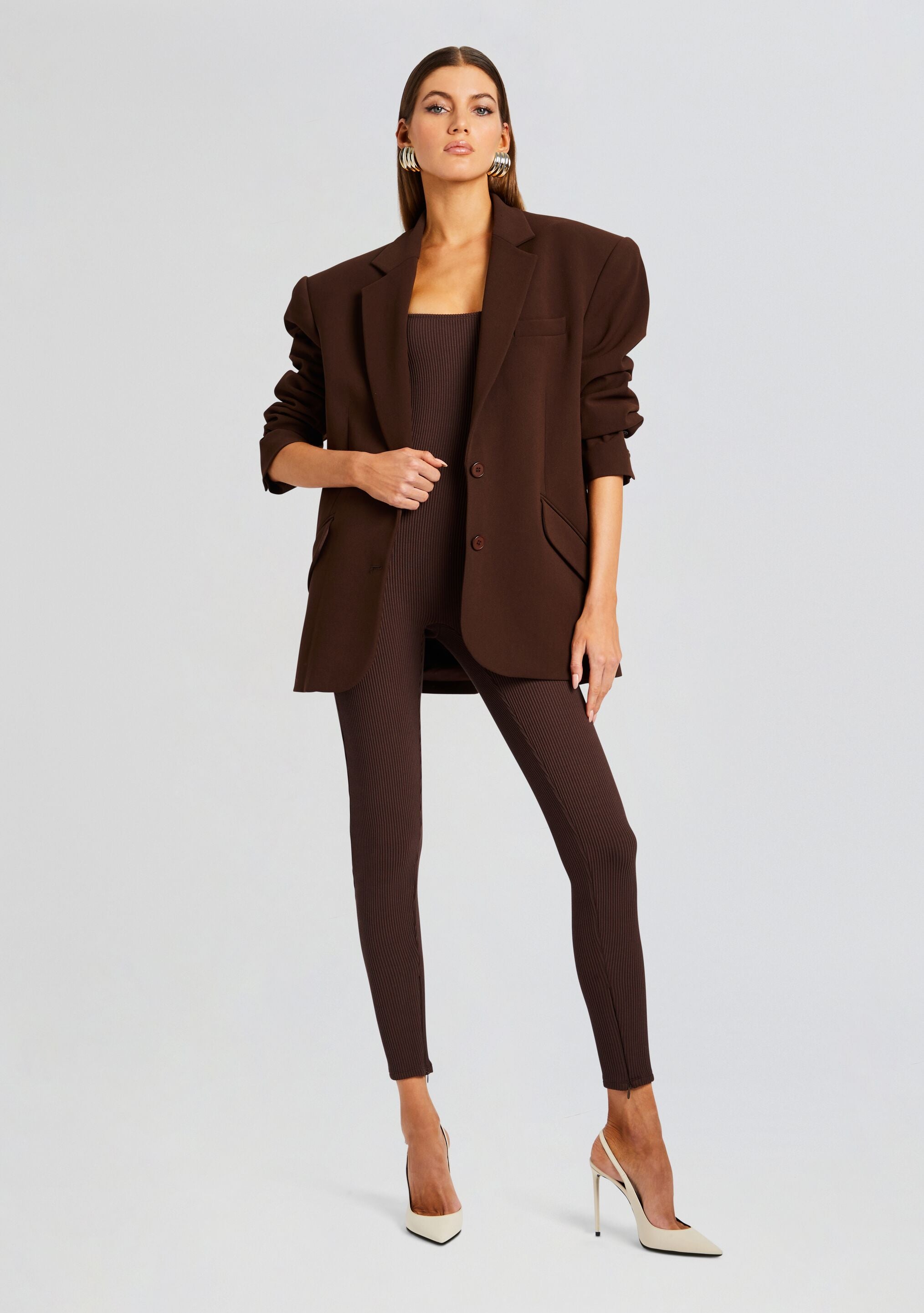 Sabrina Sleeveless Enviro Rib Catsuit-Sunny Prom