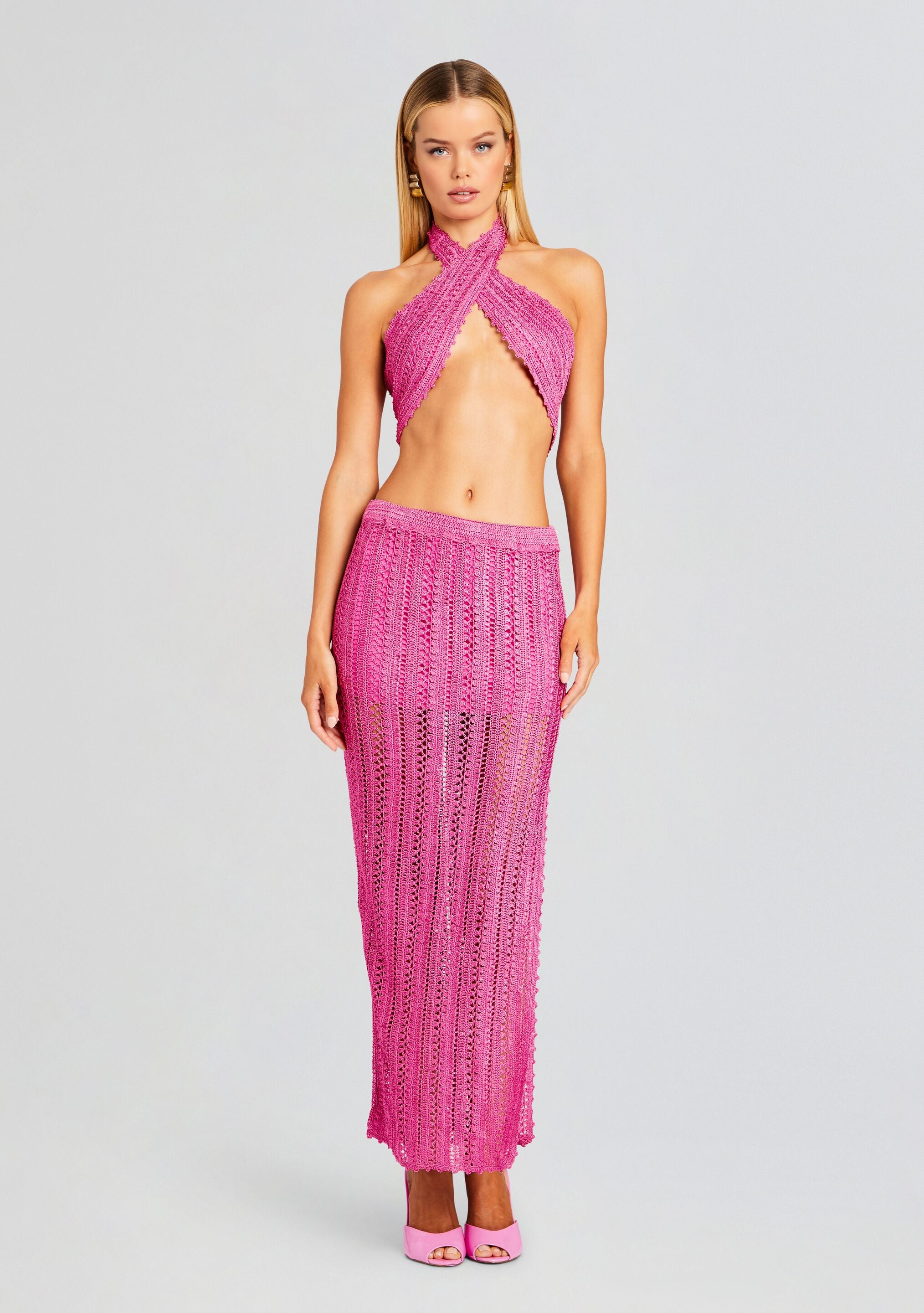 Susan Crochet Wrap Top-Sunny Prom