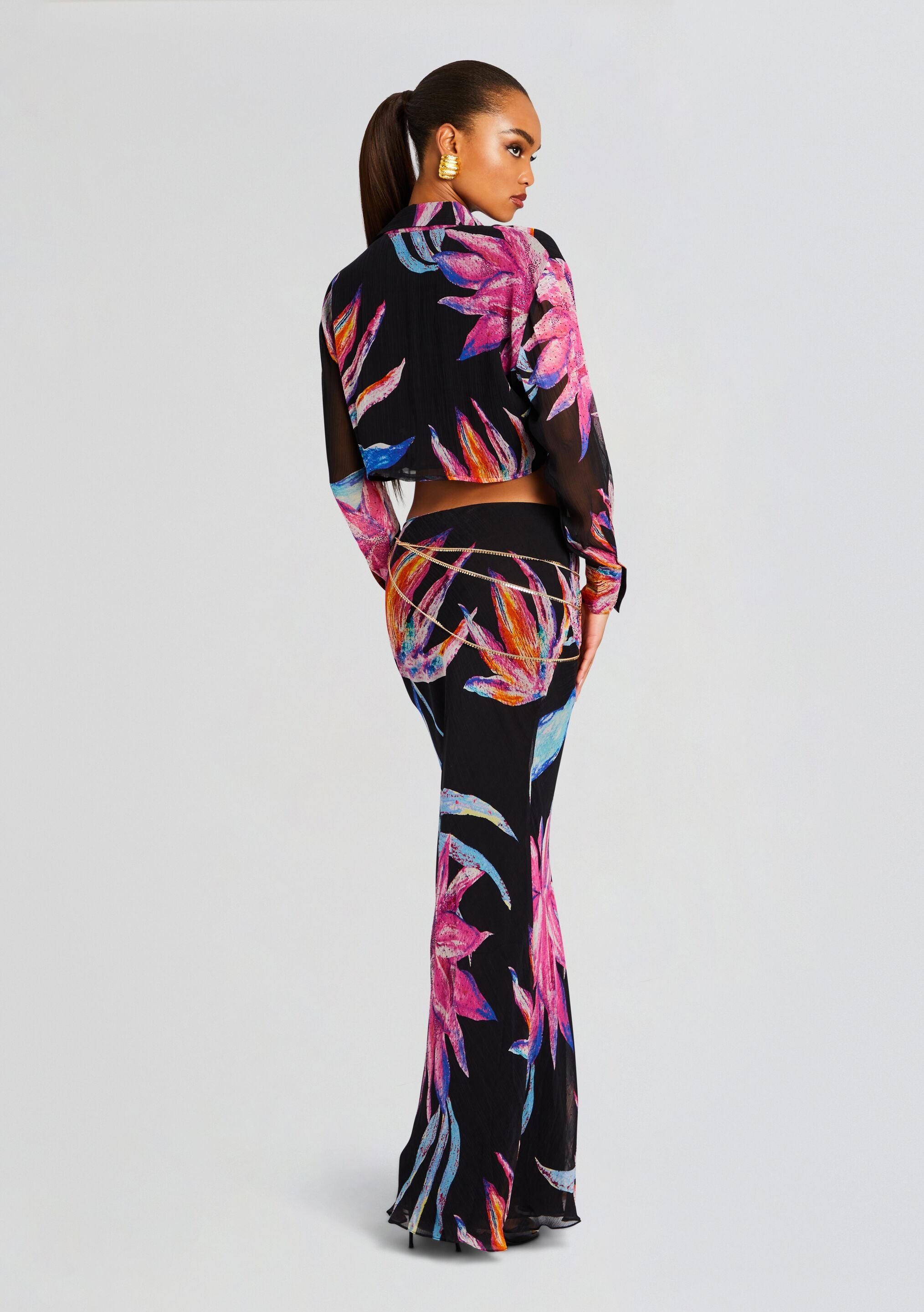 Margo Crop Shirt-Sunny Prom