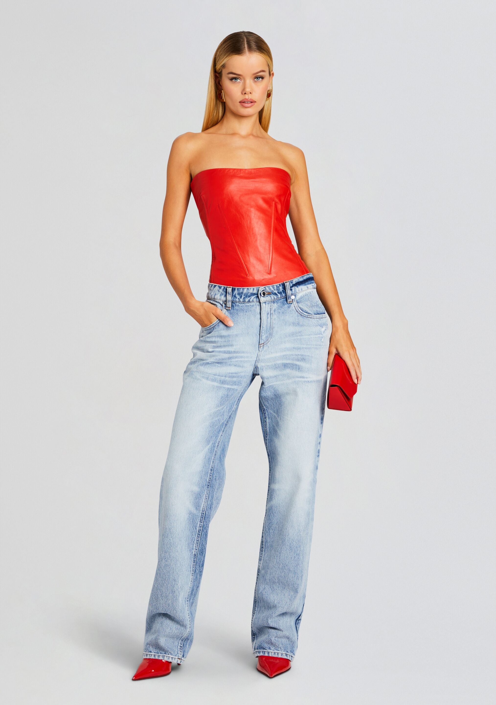 Veda Leather Top-Sunny Prom