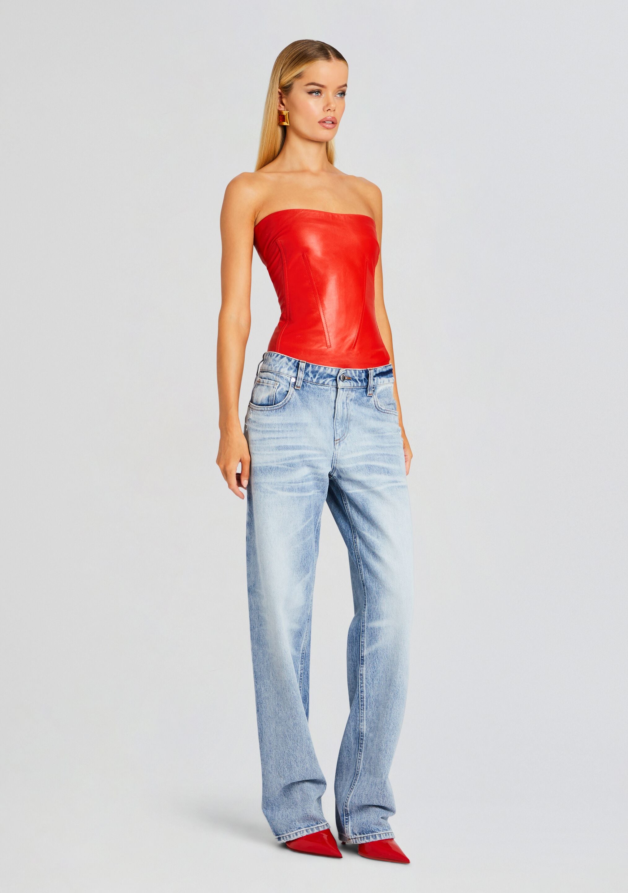 Veda Leather Top-Sunny Prom